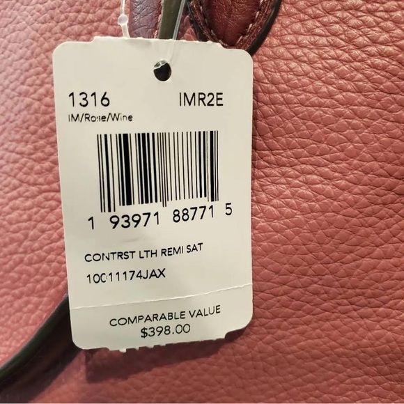 COACH Remi Satchel - Red brand new - Picture 11 of 16